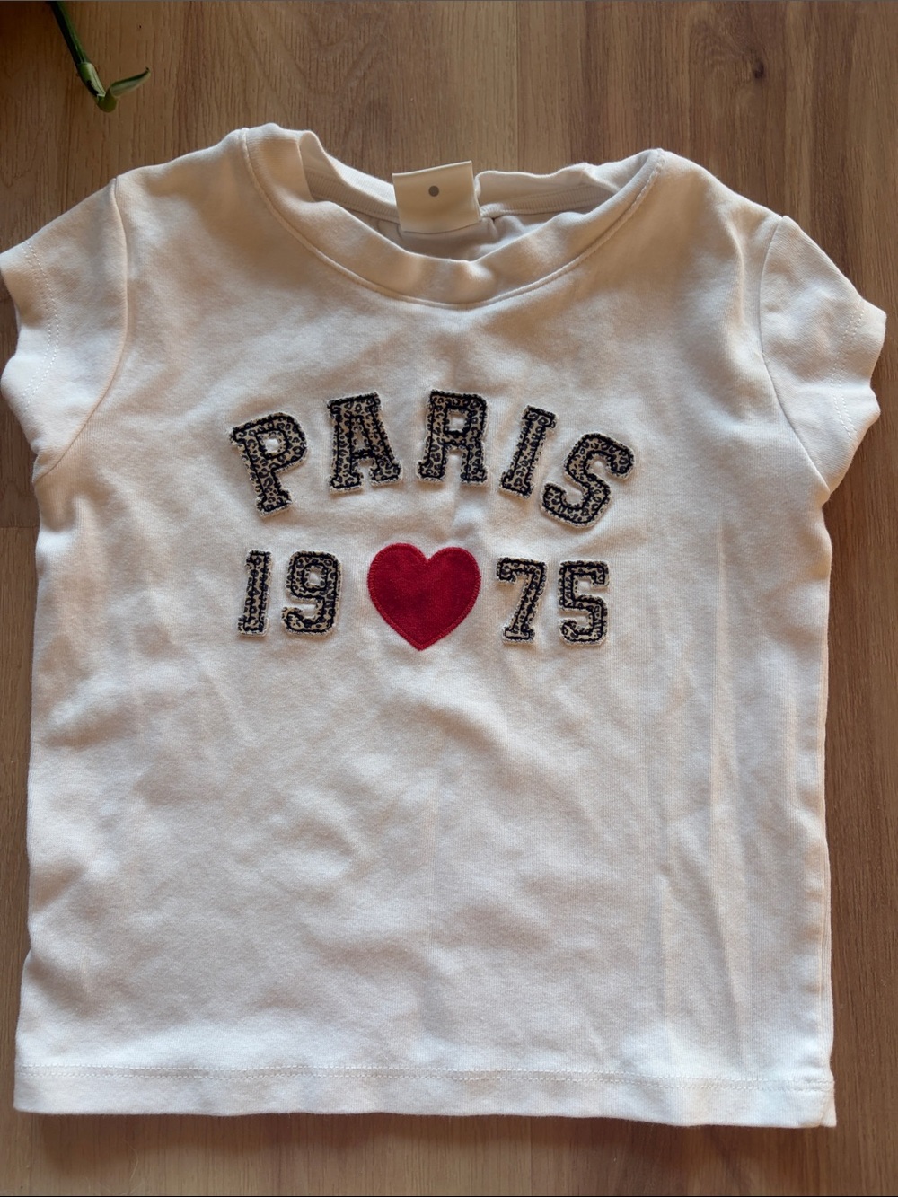 White Zara Kid’s Paris T Shirt